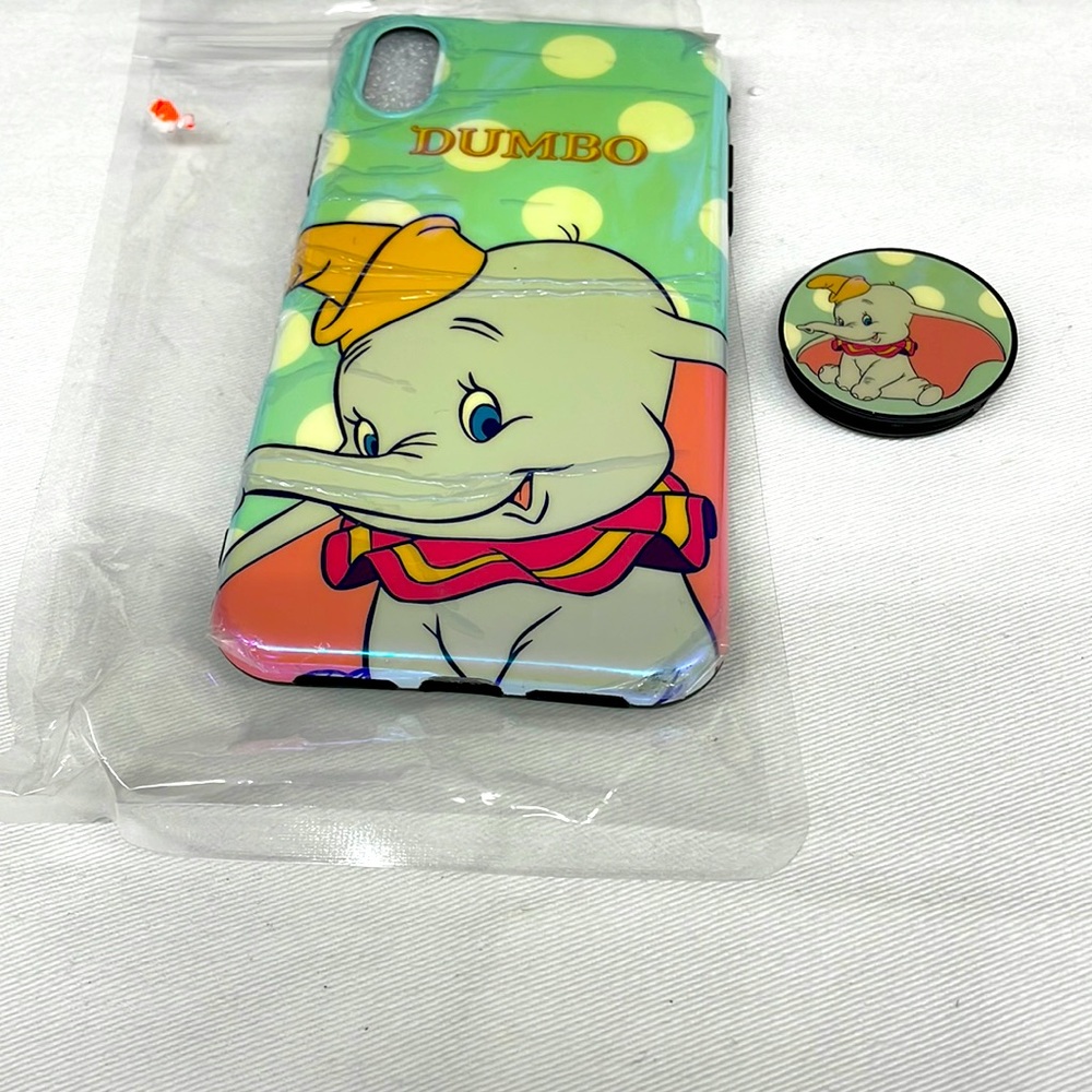 iPhone X new Dumbo phone case with pop socket 6x3